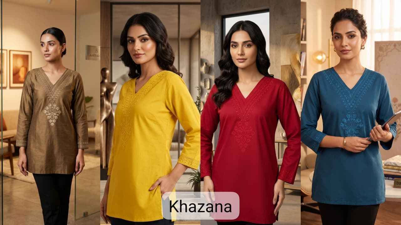 Khazana 743 Series By Fashid  Designer Ethnic Wear Collection Rayon Tops At Wholesale Price